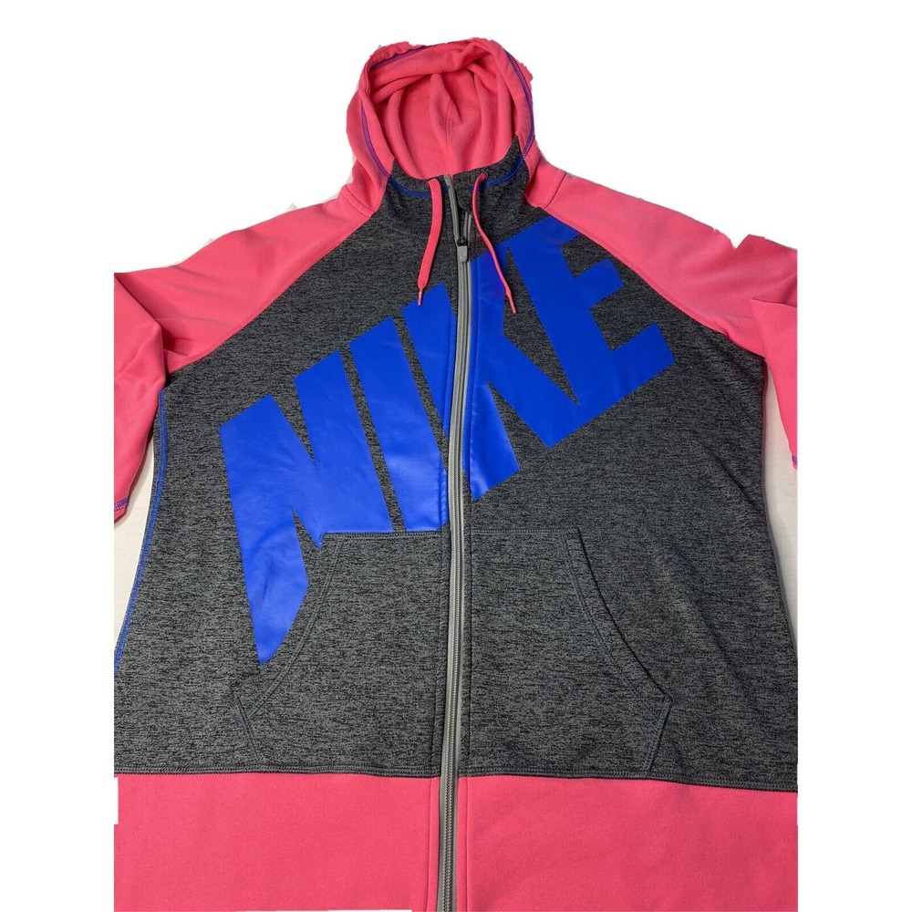 Nike Jacket Women Large Multicolor‎ Therma-Fit Full Zip Activewear